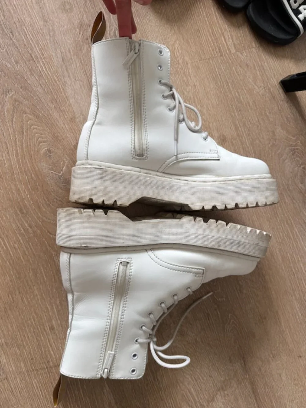 Dr. Martens White Jadon ll Platform Boot in Size 10